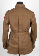 ERNEST&nbsp;ALBERT EPPLE, 1st. A.I.F. 11th FIELD ARTILLERY BRIGADE: WWI tunic with Rising Sun lapel badges and patches and original Turkish-knot style buttons. Epple was in the motor transport battalion. The tunic is made from barathea material and was probab - 5