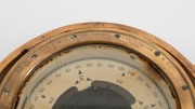 An American WWII period brass gimbal wet compass, stamped "The Lionel Corporation, 1944", 14cm high, 34m wide - 2