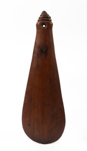 A Maori patu, carved wood, New Zealand origin, 20th century, 39cm long