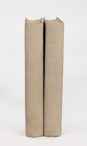 BALDWIN SPENCER & F.J. GILLEN, The Arunta : A Study of a Stone Age People, [London : Macmillan & Co., 1927 1st ed.] 2 vols., pp. 646 (total), grey cloth with gilt titles to spines.