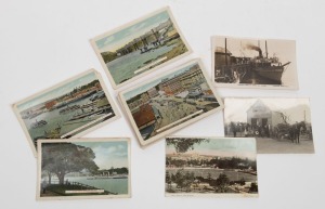 POSTCARDS, a nice group including Barracluff's Ostrich Farm (6 different), "Warialda" Neutral Bay (3), other Sydney & N.S.W. images, plus others from Victoria, including W. Taylor's General Store at Ararat., etc. (Total: 33)