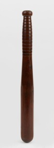 An antique Australian blackwood truncheon, 19th/20th century, 36cm long