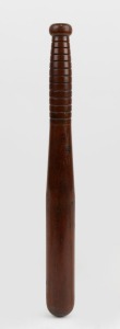 An antique Australian blackwood truncheon, 19th/20th century, ​​​​​​​36cm long