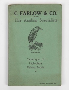 [FISHING] "C. FARLOW & CO. The Angling Specialists, Catalogue of High-class Fishing Tackle", [London : circa 1930] with colour plates of flies.