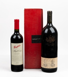 AUSTRALIA: Centenary of Federation 2001, Centenary Red, 1999, 1.5L magnum in presentation box with explanatory booklet. The Centenary of Federation Wine represents an outstanding blend of different grape varieties from all of Australia’s wine regions. Together with PENFOLDS "Magill Estate" Shiraz, 2001 vintage, 750ml (2 items).