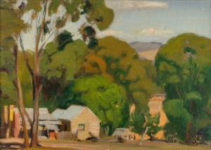 ARTIST UNKNOWN (Australian School), (the old homestead), oil on canvas board, 28 x 39cm, 46 x 57cm overall