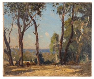 EDWARD CAIRNS OFFICER (1871-1921), untitled Australian landscape, oil on canvas, signed lower left "E. Officer" 46 x 55cm