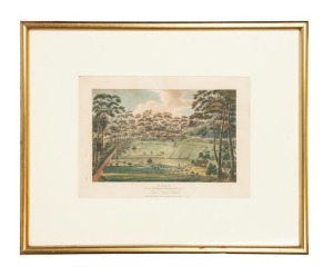 JOSEPH LYCETT (c.1775-1828), Raby, A Farm Belonging to Alexander Riley Esqr. New South Wales, hand-coloured engraving, published May 1, 1825 by J. Souter, 73 St. Pauls Church Yard, 23 x 32cm, 43 x 53cm overall
