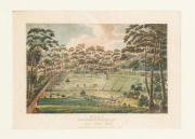 JOSEPH LYCETT (c.1775-1828), Raby, A Farm Belonging to Alexander Riley Esqr. New South Wales, hand-coloured engraving, published May 1, 1825 by J. Souter, 73 St. Pauls Church Yard, 23 x 32cm, 43 x 53cm overall - 2