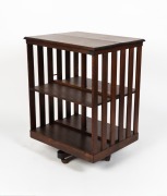 An antique Australian revolving library bookstand,&nbsp;blackwood and cedar, circa 1900, 91cm high, 68cm wide, 56cm deep