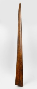 An antique swordfish bill, 19th century, 95cm long