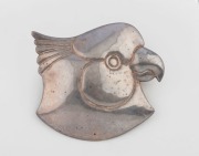 HENDRIK FORSTER Australian silver cockatoo brooch, 20th century,&nbsp; stamped 925 with artists monogram mark, 5cm wide