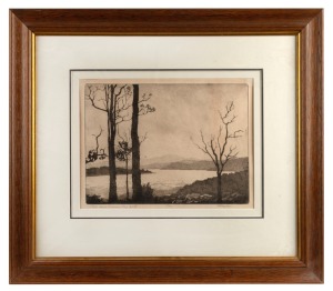 MAXWELL CHRISTOPHER RICHARD (MAX) RAGLESS (1901-1981), Clyde Rivers, Batemans Bay, N.S.W., etching, 5/20, signed and titled in the lower margin, 26 x 35cm, 55 x 63cm overall