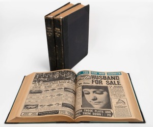 Three bound volumes containing original editions of "Truth": The first volume with Jan. - June 1947 Adelaide and Tasmanian editions; the second volume with July - December 1947 Adelaide and Tasmanian editions; the third volume with July - Dec.1965 Melbour