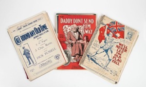 Circa 1900 - 1920s collection of sheet music, mostly Australian publishers, including several World War One patriotic and some attractive illustrated examples (50+).