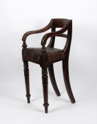An antique Australian cedar child's highchair, 19th century, ​​​​​​​80cm high - 3