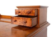 An antique Australian huon pine twin pedestal dressing table and toiletry dressing mirror with ornately carved supports and feet, 19th century, the mirror 88cm high, 64cm wide, 31cm deep, the base 93cm high, 120cm wide, 61cm deep - 5