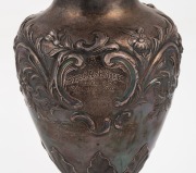 ROBE SOUTH AUSTRALIA INTEREST: Fine London made antique sterling silver presentation claret jug engraved "ROBE P.A. & H. SOCIETY Presented By J. GRICE Esq. Patron, 1st Competition Won By J. CROWE, October 8, 1885. 2nd Competition, 7th Oct. 1886. Won By J. - 3