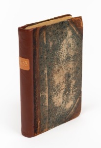 The Van Diemen's Land Almanack for the Year 1833. Engraved title; repaired binding; original binding with later spine, [Hobart Town : H. Melville]. Faults.