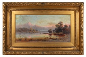 JAMES PEELE (1847-1905), (New Zealand landscape), oil on canvas, signed lower right "J. Peele, 1894", 34 x 68cm, 66 x 100cm overall