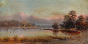 JAMES PEELE (1847-1905), (New Zealand landscape), oil on canvas, signed lower right "J. Peele, 1894", 34 x 68cm, 66 x 100cm overall - 2