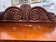 An antique Australian cedar chiffonier with carved Prince of Wales carved feather&nbsp;back, full cedar construction, New South Wales origin, circa 1840, ​​​​​​​129cm high, 120cm wide, 59cm deep - 2