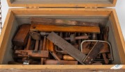 An impressive antique tool trunk with a handsome selection of antique cabinet maker's hand tools, 19th/20th century,&nbsp; - 2