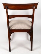 An antique English mahogany spade back carver chair, early to mid 19th century, 52cm across the arms - 3