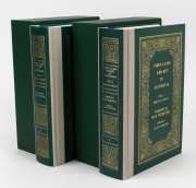 RAY WEBSTER & ALLAN MILLER: "First-Class Cricket in Australia" in two volumes (Vol.1: 1850-51 to 1941-42 and Vol.2: 1945-46 to 1976-77); signed limited edition #1000 of 1500.