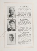 THE AUSTRALIAN CRICKET TEAM in ENGLAND, 1934 "AUSTRALIAN XI ENGLISH TOUR 1934" Orient Line souvenir programme and fixture list (with cover artwork by Walter Jardine) featuring individual photographs of the Australian team, each signed individually in pen. - 4
