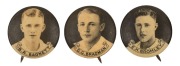 1934 Australian Cricket Team badges, almost complete set (15 of 18); lacking only White, O'Reilly and Wait.&nbsp;