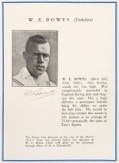 THE BODYLINE SERIES: "M.C.C. AUSTRALASIAN TOUR 1932-3" Orient Line itinerary and English Team souvenir brochure, with details of the team members and their photographs, fully signed by all 18 members of the touring party including Bowes, for whom a page h - 3