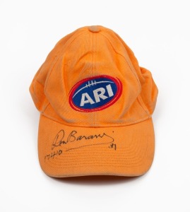 RON BARASSI&nbsp;signed Harmony Cup cap which he wore in presenting the cup to the winning team in 2012