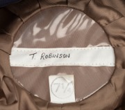 TIM ROBINSON (England): Robinson's England "Touring" Test Team Cap, navy blue wool with embroidered St. George and the Dragon, endorsed in pen "T. Robinson" on the white label in the crown of the cap. From Robinson's last year in the Test Team, 1989. - 2