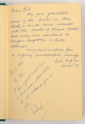 DENNIS LILLEE pen signed A.G.Thompson P/L white hide cricket ball; together with a copy of "The Don" by Roland Perry [1995], signed by Don Bradman and endorsed and signed by the author. (2 items). - 2