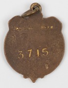 MELBOURNE CRICKET CLUB: Membership fobs for 1910-11, 1911-12, 1912-13, 1913-14, 1914-15 and 1918-19, all in very good condition, (6). - 3