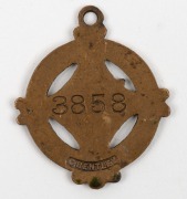 MELBOURNE CRICKET CLUB: Membership fobs for 1910-11, 1911-12, 1912-13, 1913-14, 1914-15 and 1918-19, all in very good condition, (6). - 6