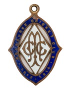 MELBOURNE CRICKET CLUB: Membership fobs for 1910-11, 1911-12, 1912-13, 1913-14, 1914-15 and 1918-19, all in very good condition, (6). - 7
