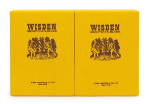 1864 - 1878 JOHN WISDEN'S CRICKETERS' ALMANACKS boxed set of 15 official facsimile reprints dated 1991; superb condition in their original Wisden yellow box. All hardbound volumes are numbered 518.