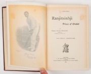 "RANJITSINHJI Prince of Cricket" by Percy Cross Standing [Bristol : J.W. Arrowsmith, 1903 1st ed.], 284pp + adverts., original cloth-covered boards. - 2