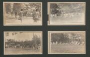 AUSTRALIA IN NEW BRITAIN, NAURU & THE SOLOMON ISLANDS DURING WW1: A large "Newlyn" photograph album containing 91 postcard-size photographs of the Australians and natives, the buildings, gatherings and activities from about 1916 onwards. Most images are a - 7