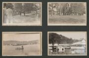 AUSTRALIA IN NEW BRITAIN, NAURU & THE SOLOMON ISLANDS DURING WW1: A large "Newlyn" photograph album containing 91 postcard-size photographs of the Australians and natives, the buildings, gatherings and activities from about 1916 onwards. Most images are a - 8