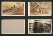 AUSTRALIA IN NEW BRITAIN, NAURU & THE SOLOMON ISLANDS DURING WW1: A large "Newlyn" photograph album containing 91 postcard-size photographs of the Australians and natives, the buildings, gatherings and activities from about 1916 onwards. Most images are a - 12