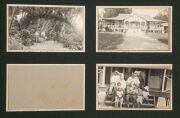 AUSTRALIA IN NEW BRITAIN, NAURU & THE SOLOMON ISLANDS DURING WW1: A large "Newlyn" photograph album containing 91 postcard-size photographs of the Australians and natives, the buildings, gatherings and activities from about 1916 onwards. Most images are a - 15