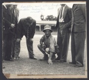 1963-64 Australian Team for the 1st Test v South Africa at Brisbane, an autograph page with 11 original signatures including Richie Benaud, Ian Meckiff (no balled for chucking) & Bob Simpson;&nbsp; together with photo signed by Brian Booth. - 2