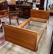SCHULIM KRIMPER&nbsp;pair of Australian single beds, mid 20th century, Note: No hardware present. - 3