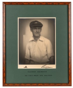CLARRIE GRIMMETT photographic portrait, signed by the photographer; framed and glazed, oveall 58 x 48cm.