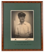 CLARRIE GRIMMETT&nbsp;photographic portrait, signed by the photographer; framed and glazed, oveall 58 x 48cm.