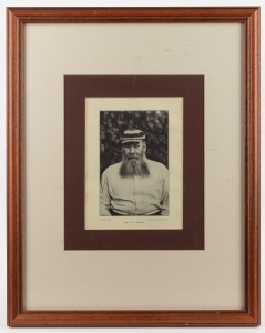 W.G. GRACE portrait print published by the Gilchrist Brothers; photographed by Beeson. Framed and glazed, overall 50 x 39cm.