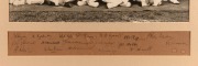 M.C.C. AUSTRALIAN TOUR 1924-25: large format team photograph, mounted together with the original signatures of all 18 members of the touring party, including Hobbs, Howell, Woolley, Gilligan and Strudwick. Framed & glazed, overall 49 x 50cm. Australia wo - 2